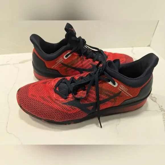 Mizuno Men's Tc-11 Cross Trainer running red black sneakers shoe low top size 14